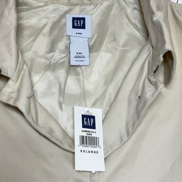GAP Trench Coat Mid-Length Khaki XXL - Picture 6 of 12